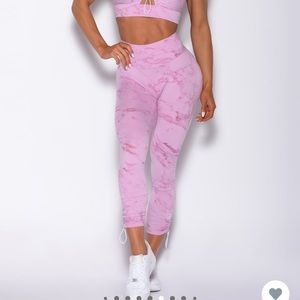 Bombshell x small adjustable legging marble pink